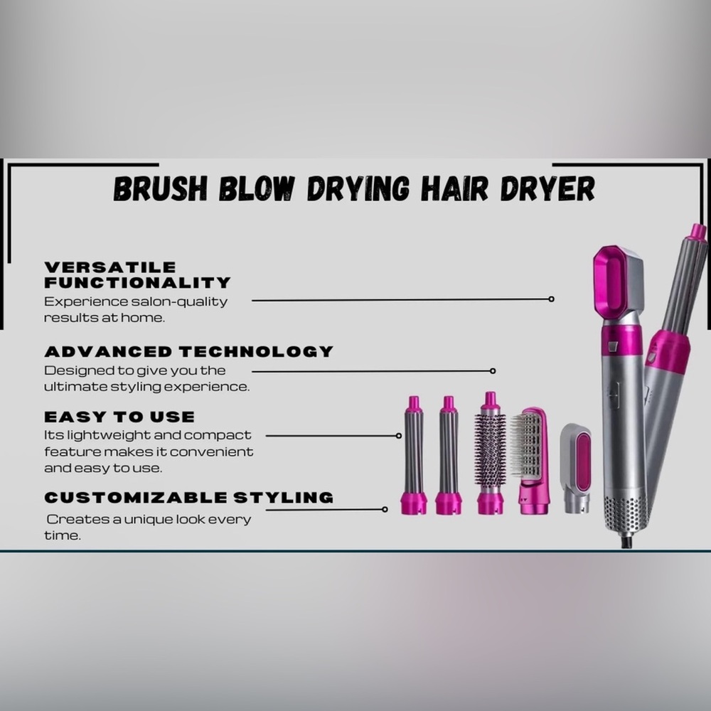 ⭐️Host Pick⭐️Star Vision 5 In 1 Electric Styling Dryer Brush - Picture 4 of 7